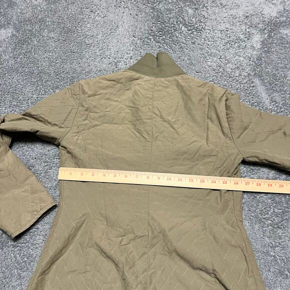 Lacoste Quilted Lightweight Jacket Women 36 Beige VTG Button RN 87651 Blazer ** - Picture 8 of 8